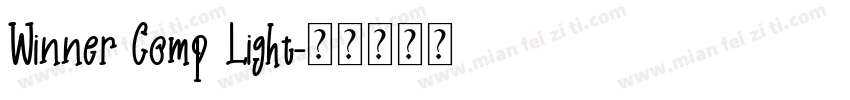 Winner Comp Light字体转换